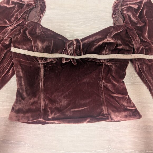 Wilfred Velvet Bustier Crop Top - Picture 11 of 15